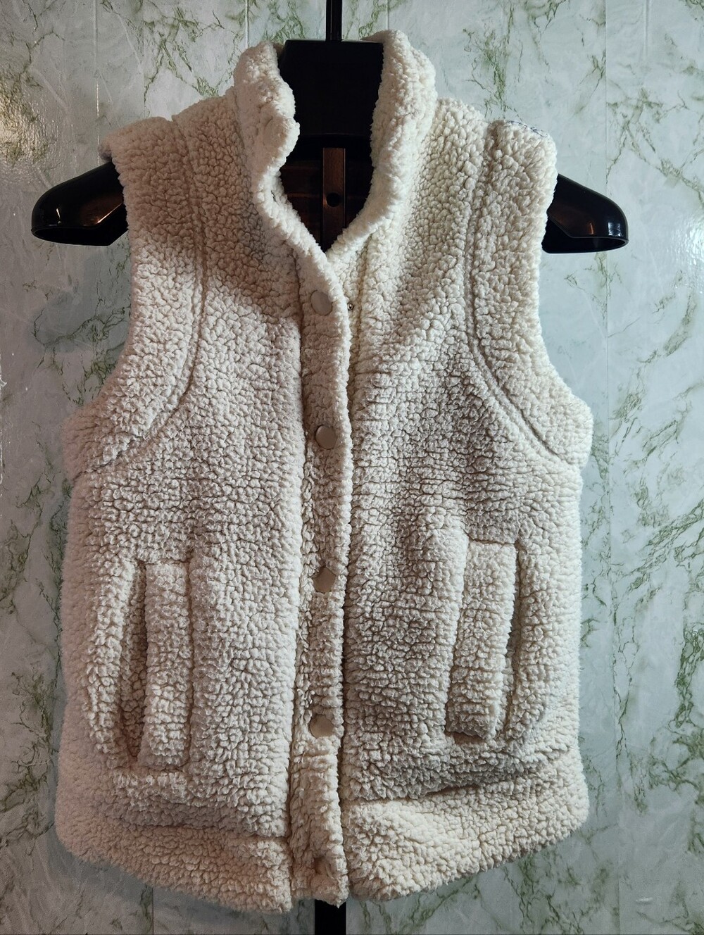 ULTRA FLIRT Faux Fur Snap Front Vest